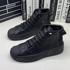 lovevop Autumn and winter New Men Martin boots The increased boots Fashion casual shoes board shoes High quality 06-15