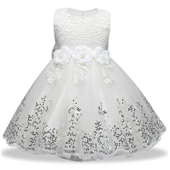 Baby Girl Party Dress Infant Wedding Princess Christening First 1st Year Birthday Christmas Costume