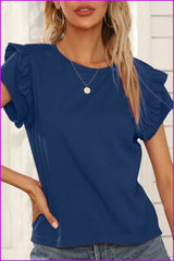 lovevop Simple Pure Color Loose Women's T-Shirt FW9038