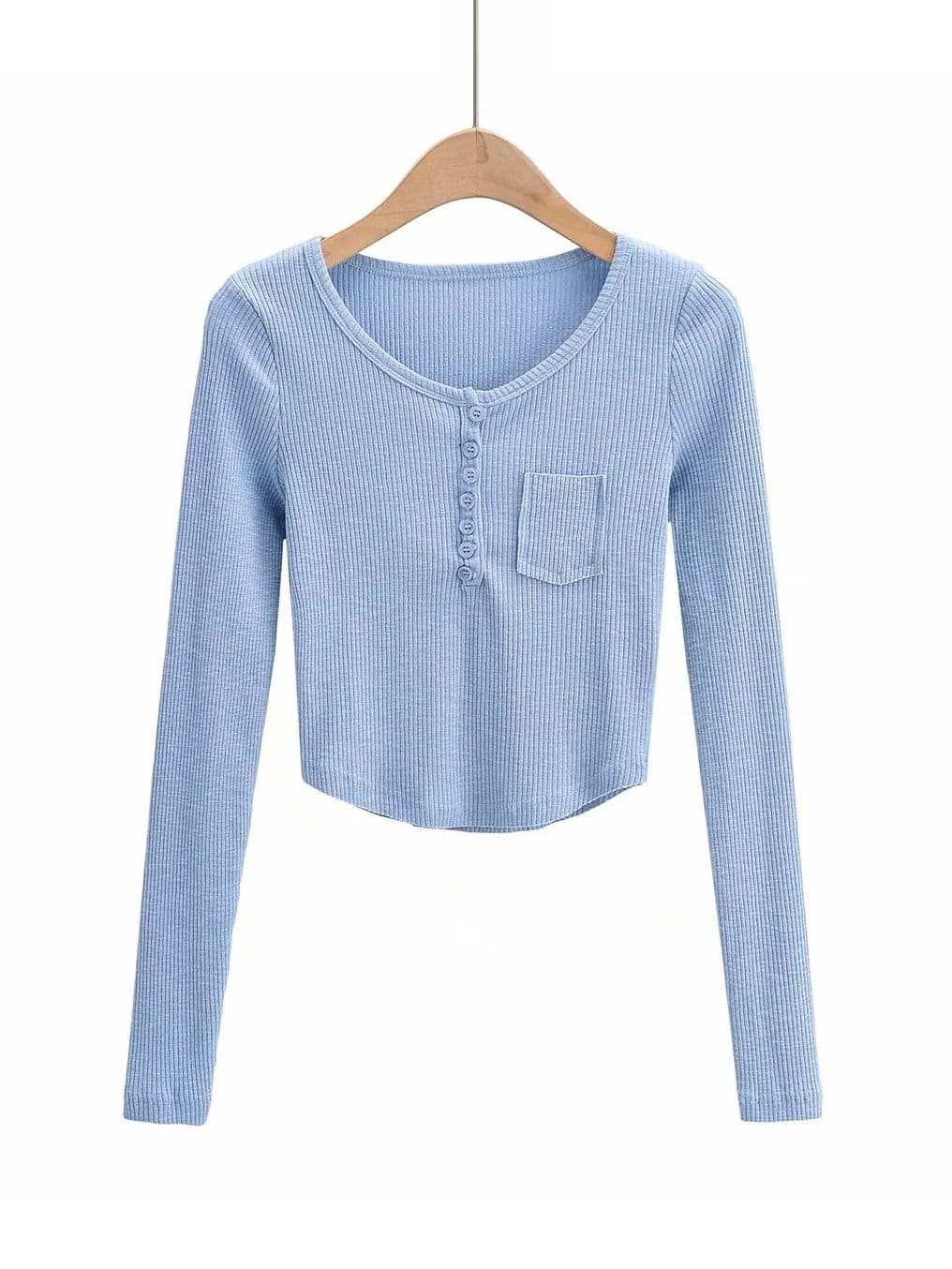 lovevop Casual Button Up Long Sleeve T-Shirt For Women