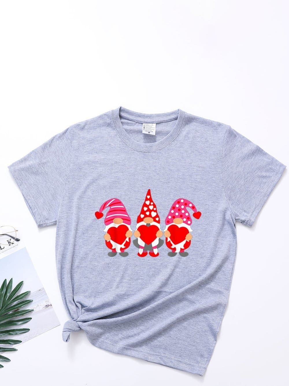 lovevop Crew Neck Leisure Stylish Short Sleeve T-Shirt