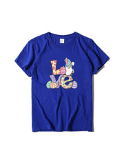 lovevop Letter Printed Casual Women T-Shirt For Summer