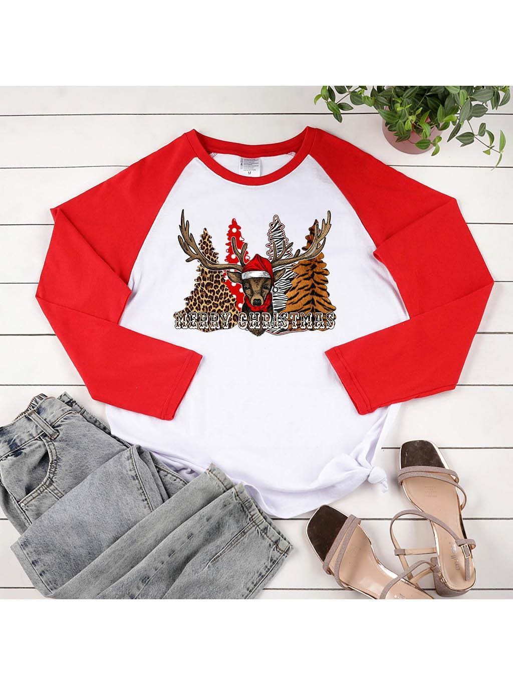 lovevop New Arrival Casual Christmas T-Shirt For Women