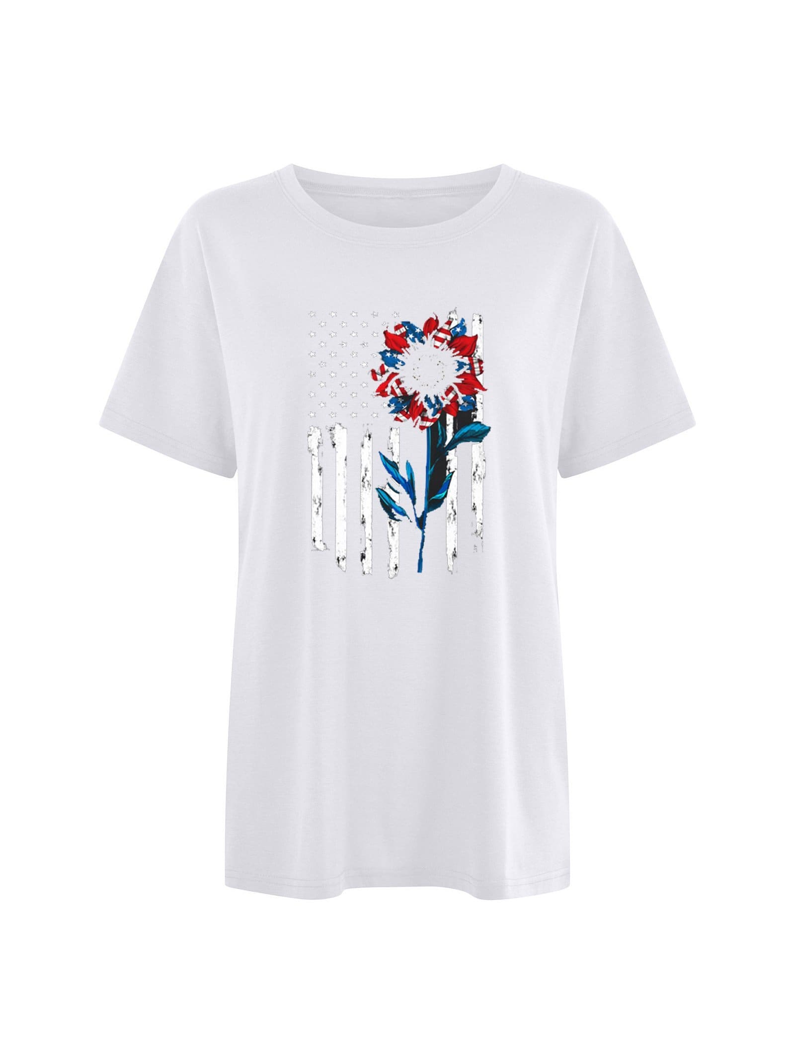 lovevop Plain Summer Casual T-Shirt For Women