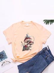 lovevop Stylish Casual Versatile Short Sleeve T-Shirt Summer