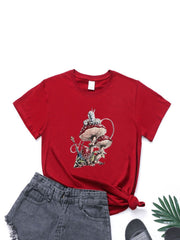 lovevop Stylish Casual Versatile Short Sleeve T-Shirt Summer