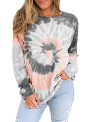 lovevop Tie Dye Printed Latest Style Long Sleeve T-Shirt