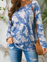 lovevop Trendy Print Crew Neck Plus Size T-Shirt