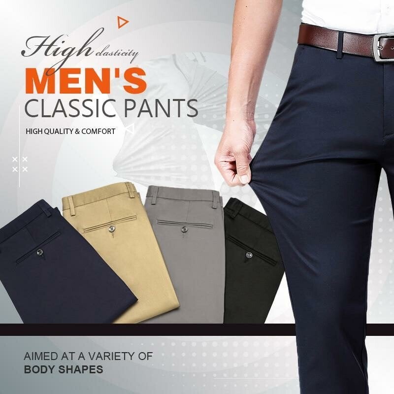 (🔥HOT SALE-Buy 2 Free Shipping🔥)High Stretch Men's Classic Pants