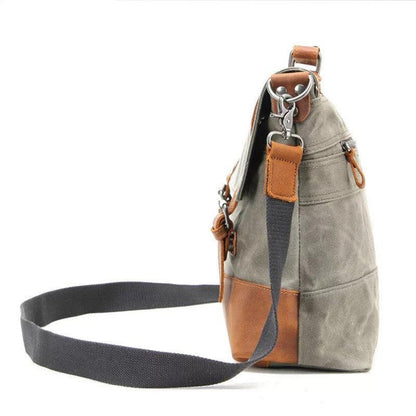 lovevop Overflowing Canvas Retro Style Men's Shoulder Bag