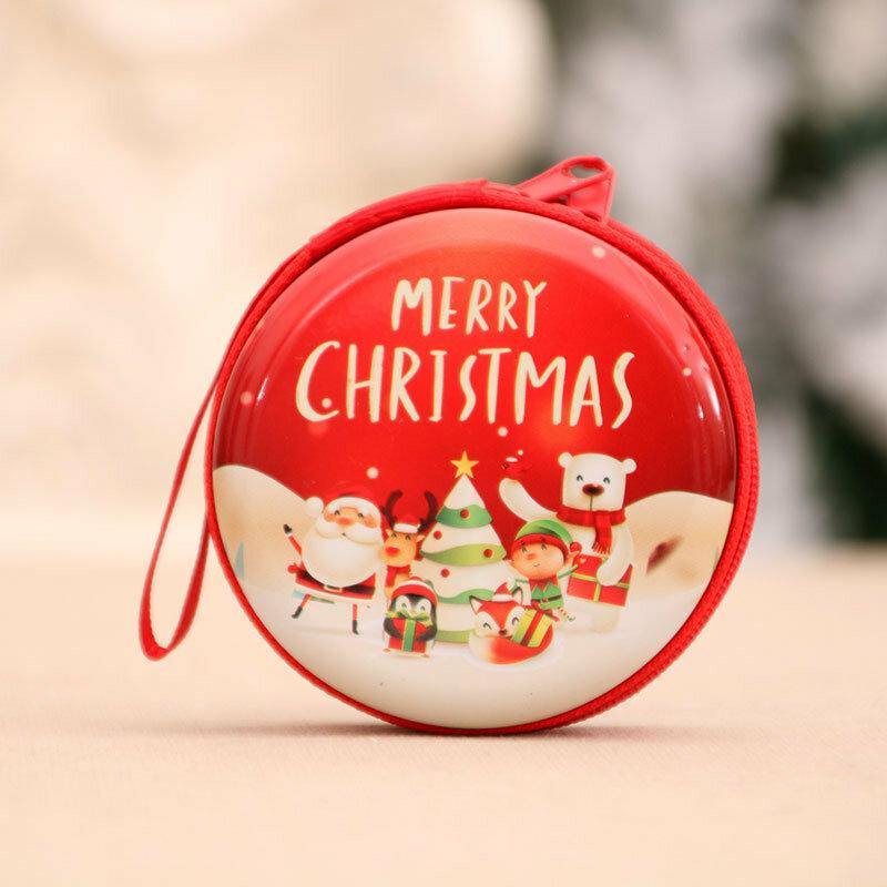 elvesmall Unisex Child Adult Christmas Pattern Coin Bag Christmas Gift