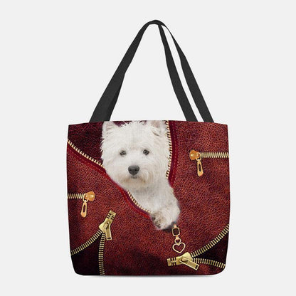 lovevop Women Canvas Cute 3D Three-dimensional Cartoon Dog Pattern Casual Shoulder Bag Handbag Tote