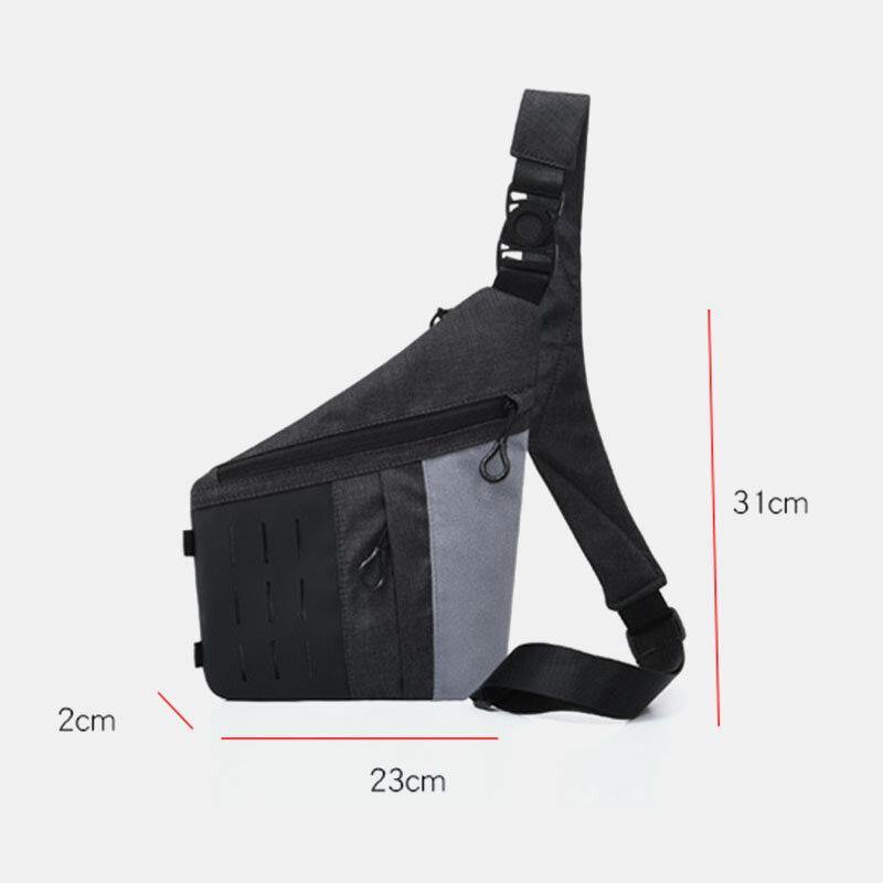 lovevop Men Sport Multi-pockets Anti-theft Crossbody Bag Chest Bag Sling Bag