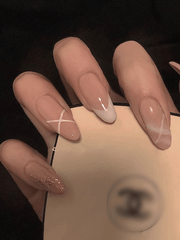 lovevop Nude Gentle French Style Press On Nails