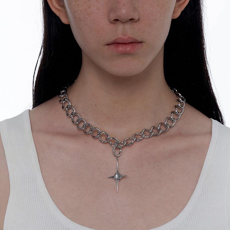 lovevop Cross Clavicle Chain Necklace