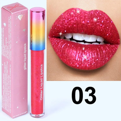 GLITTER WATERPROOF LONG LASTING LIP GLOSS