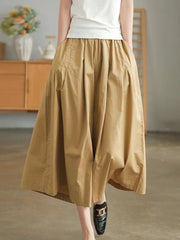 lovevop Loose Wide-leg Cotton Pants