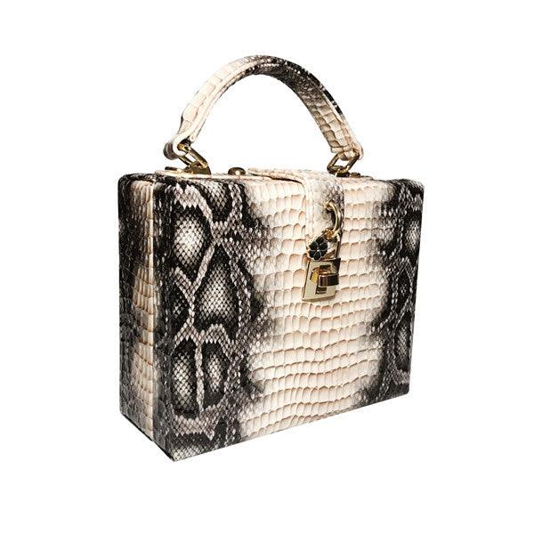 lovevop Python print handbag