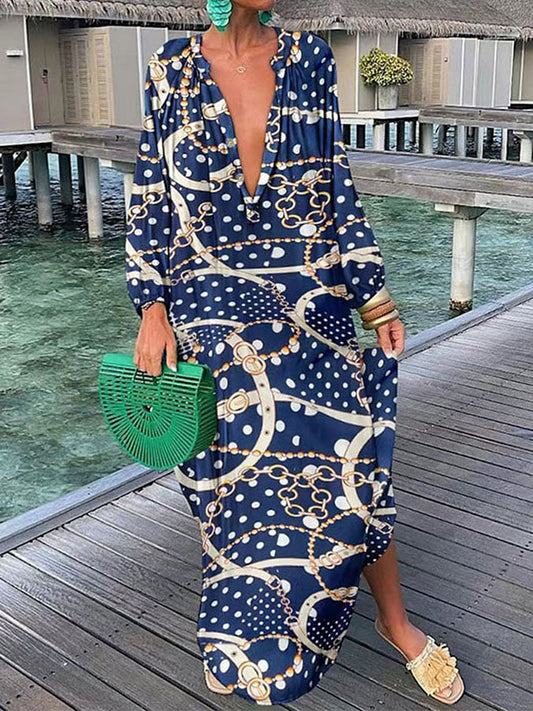 Women's Casual Vacation Loose Long Dress