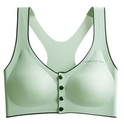 2022 New Arrival Plus Size Ice Silk Front Button Sleeping Yoga Bra