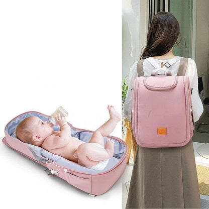 lovevop Multi-Function Baby Diaper Maternity Bag Backpack Bed Convertible To Crib Bed