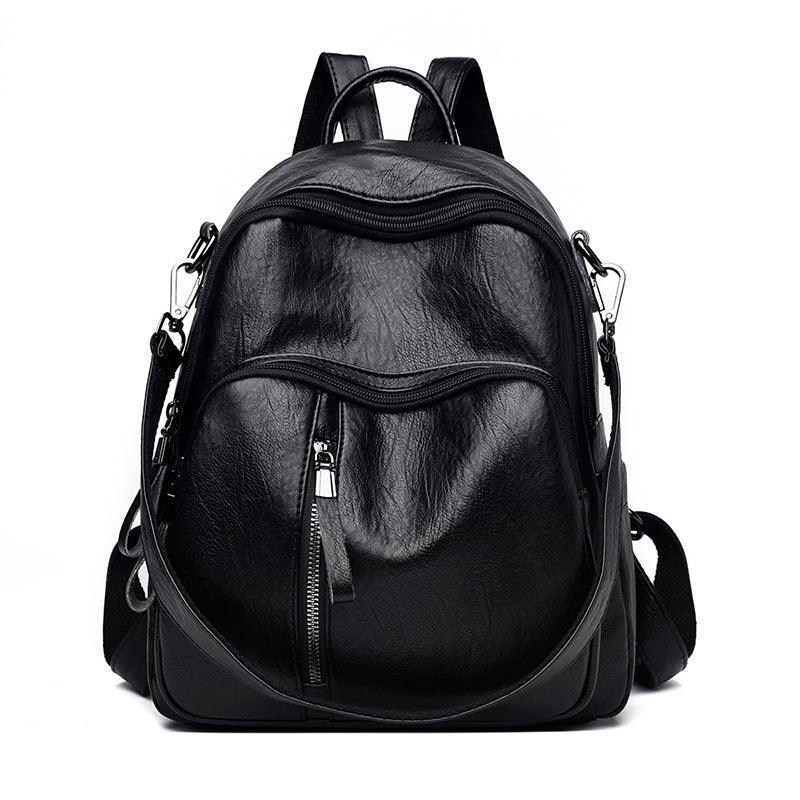 lovevop New handbag Korean lady PU backpack fashion tide all-match leisure travel backpack bag can be issued on behalf of the PU