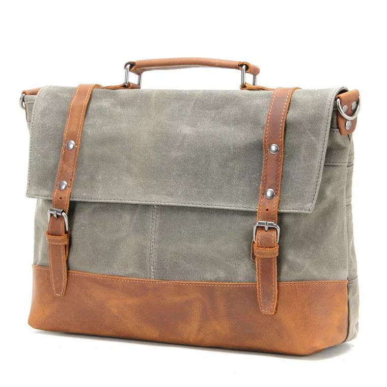 lovevop Overflowing Canvas Retro Style Men's Shoulder Bag