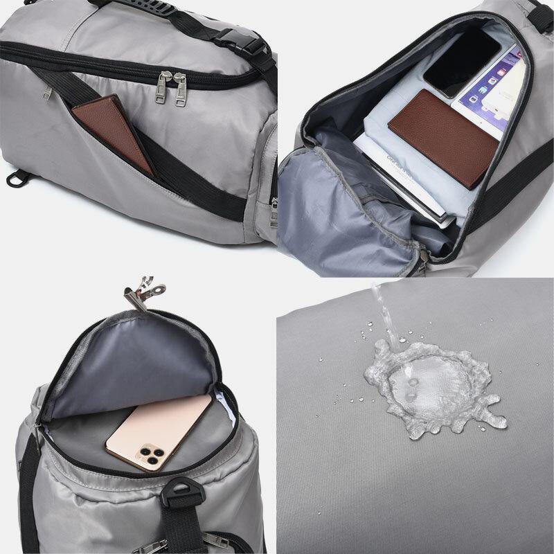 lovevop Unisex Nylon Waterproof Wear-resistance Outdoor Brief Large Capacity Basketball Storage Bag Travel Bag Gym Bag Backpack