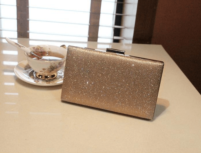 lovevop Dinner bag clutch bag shiny banquet bag chain packet