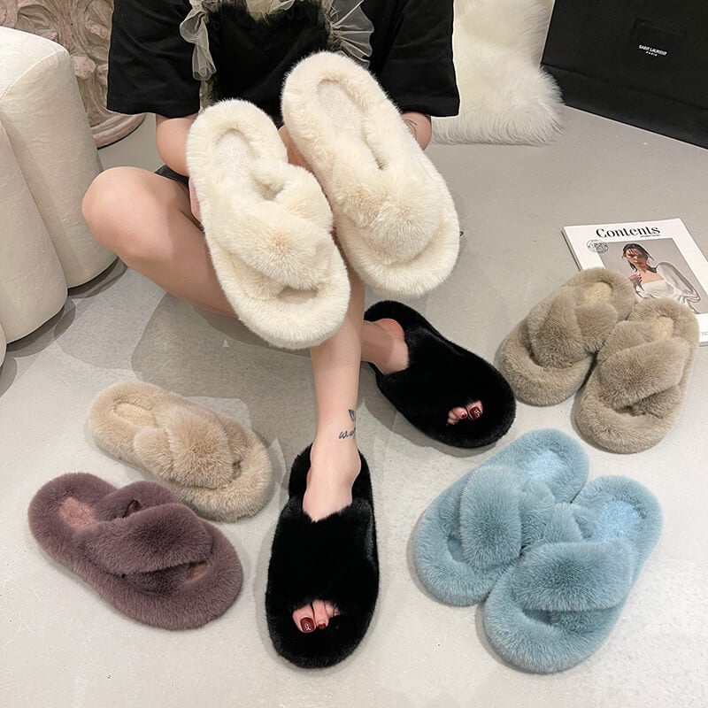 New fur slippers