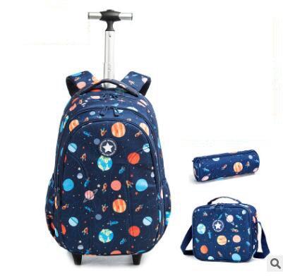 lovevop Primary School Trolley Schoolbags Reduce Burden And Breathable Children's Backpack