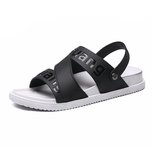 lovevop Men'S Casual Thick Bottom Non-Slip Outdoor Beach Sandals and Slippers