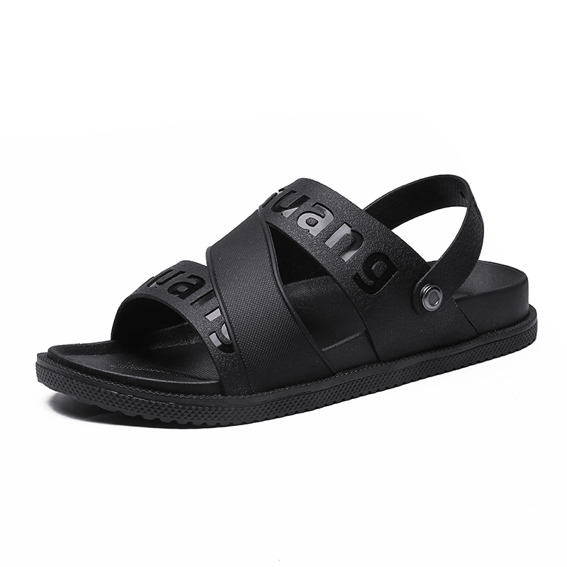 lovevop Men'S Casual Thick Bottom Non-Slip Outdoor Beach Sandals and Slippers