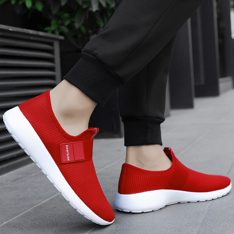 lovevop Men Casual Mesh Sneakers Breathable Light Weight Sneakers