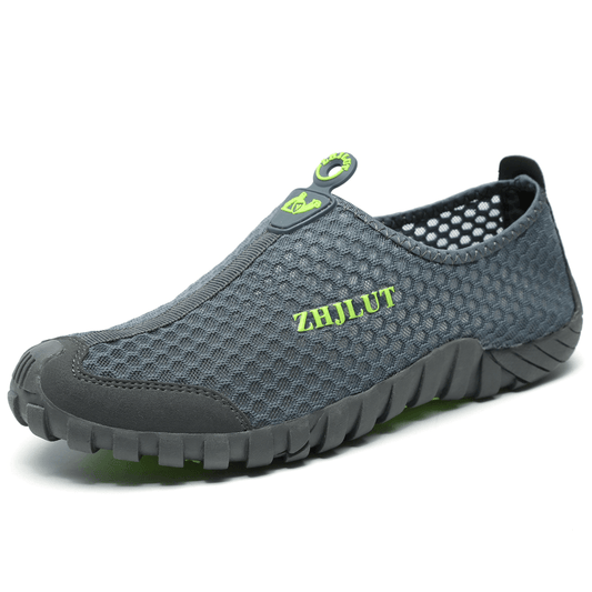 lovevop Men Mesh Breathable Lightweight Non-Slip Outdoor Sports Shoes