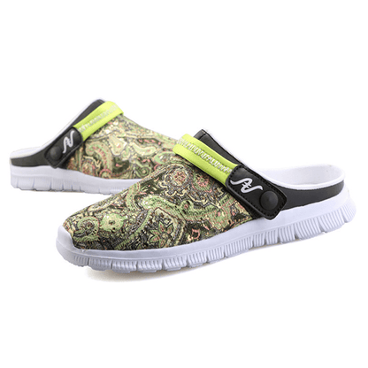 lovevop Men Slipper Shoes Breathable Flower Beach Outdoor Sandals