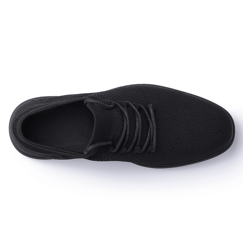 lovevop Men Breathable Knitted Fabric Comfy Wearable Casual Walking Shoes