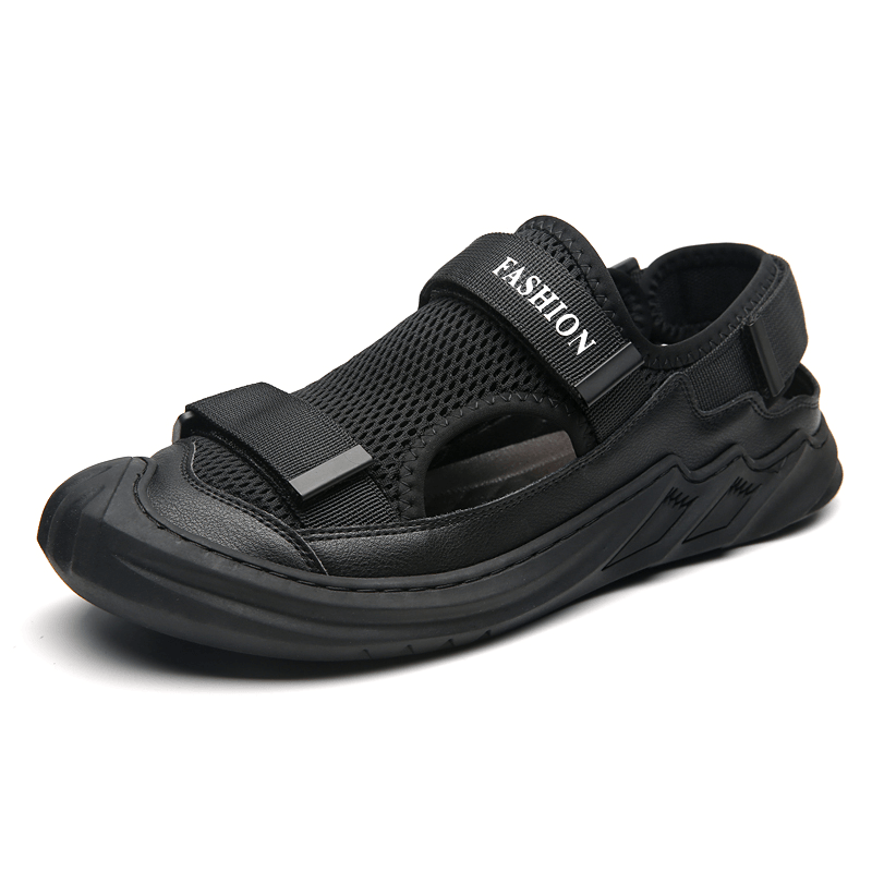 lovevop Men's Outdoor Breathable Mesh Sandals with Non-Slip Sole for Comfort and Safety