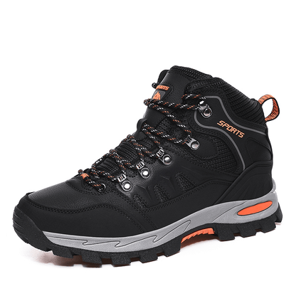 lovevop Men Mesh Fabric Slipcing Breathable Non Slip Wearable Soft Sole Outdoor Hiking Shoes