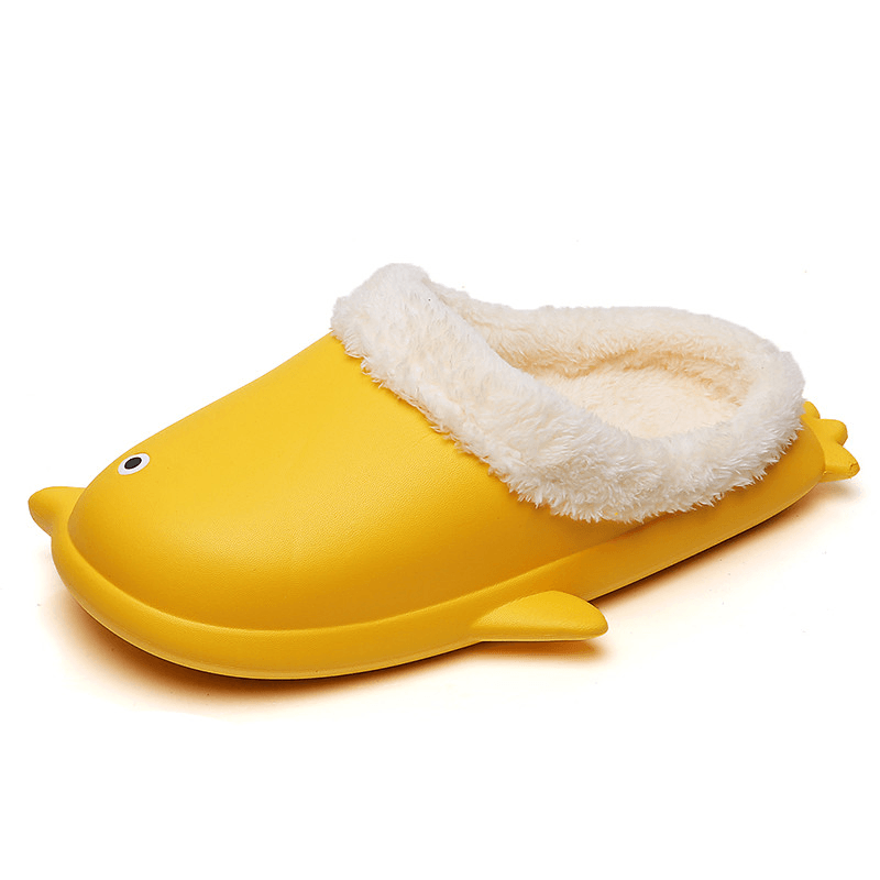 lovevop Men Little Penguin Shape Warm Home Cotton Slippers