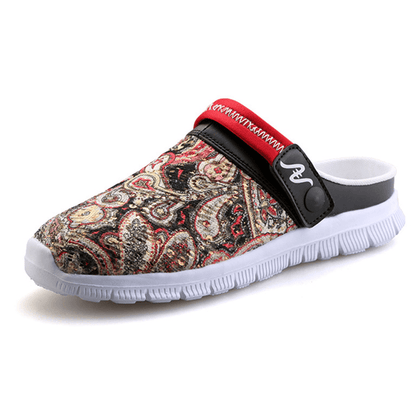 lovevop Men Slipper Shoes Breathable Flower Beach Outdoor Sandals