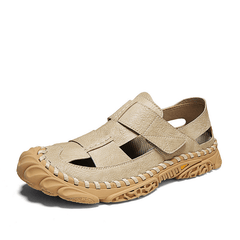 lovevop Men Breathable Lightweight Non-Slip Slip on Soft Beach Outdoor Sports Sandals
