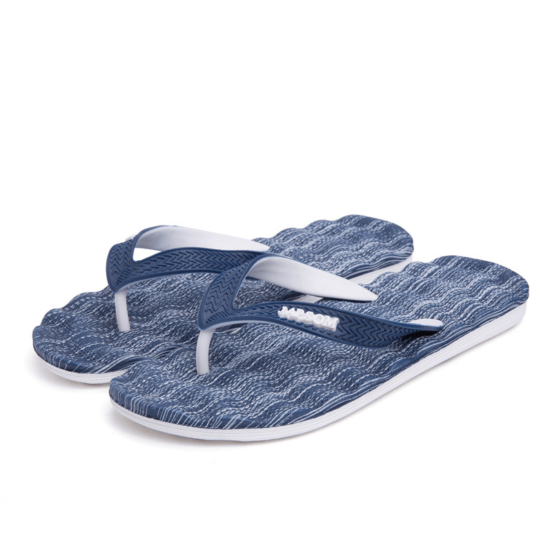 lovevop Men'S Casual Outdoor Beach and Indoor Home Clip Toe Slippers