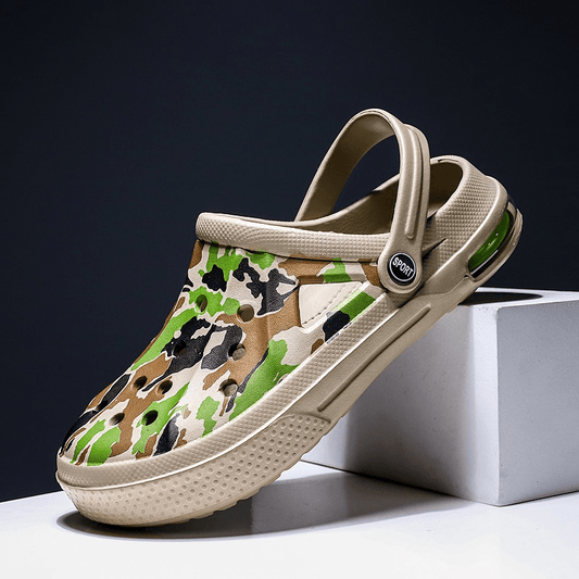 lovevop Men Cushioned Hydrophobic Lightweight Soft Non Slip Beach Slippers