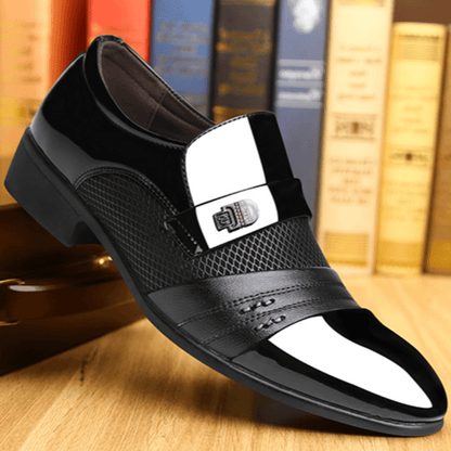 lovevop Men Microfiber Business Soft Formal Dress Shoes