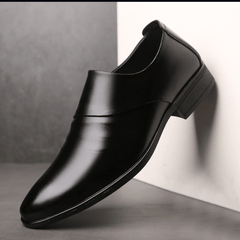 lovevop Men Microfiber Non Slip Slip on Business Formal Shoes