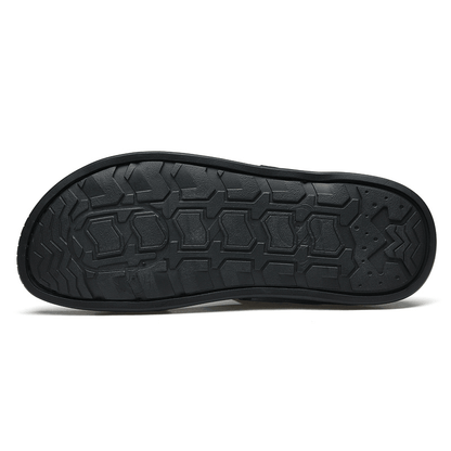 lovevop Men Microfiber Leather Two-Ways Breathable Soft Non-Slip Casual Outdoor Sandals