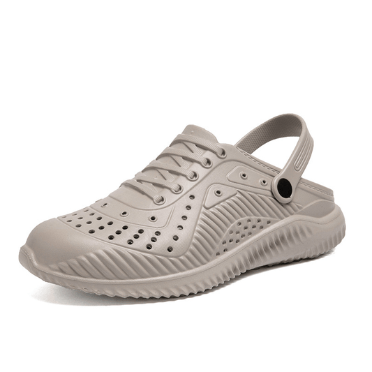 lovevop Men Hydrophobic Cushioned Two-Ways Breathable Lightweight Beach Slippers