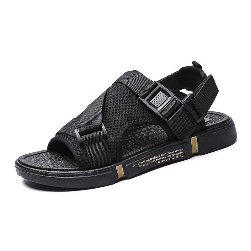 lovevop Men Two-Ways Breathable Opened Non-Slip Casual Beach Sandals