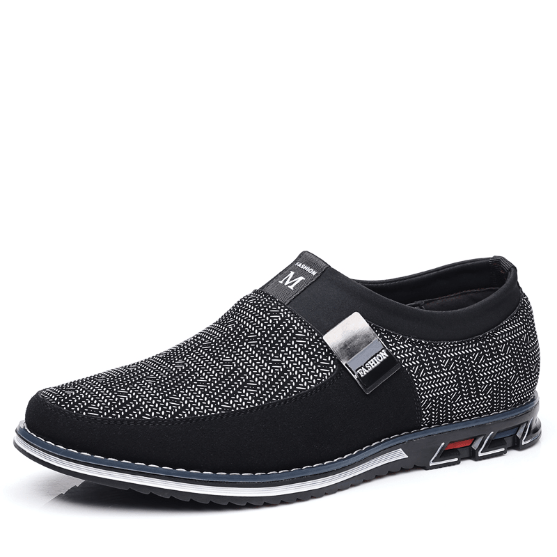 lovevop Men Breathable Non Slip Comfy Soft Bottom Slip on Casual Business Loafers Shoes